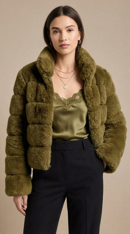 Luwivia™ Imitatiebont Jas