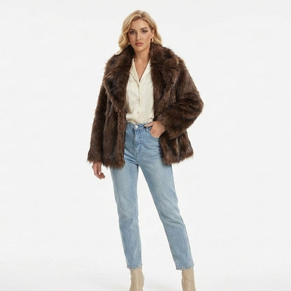 Gradient Faux™  Imitatie Bont Jas