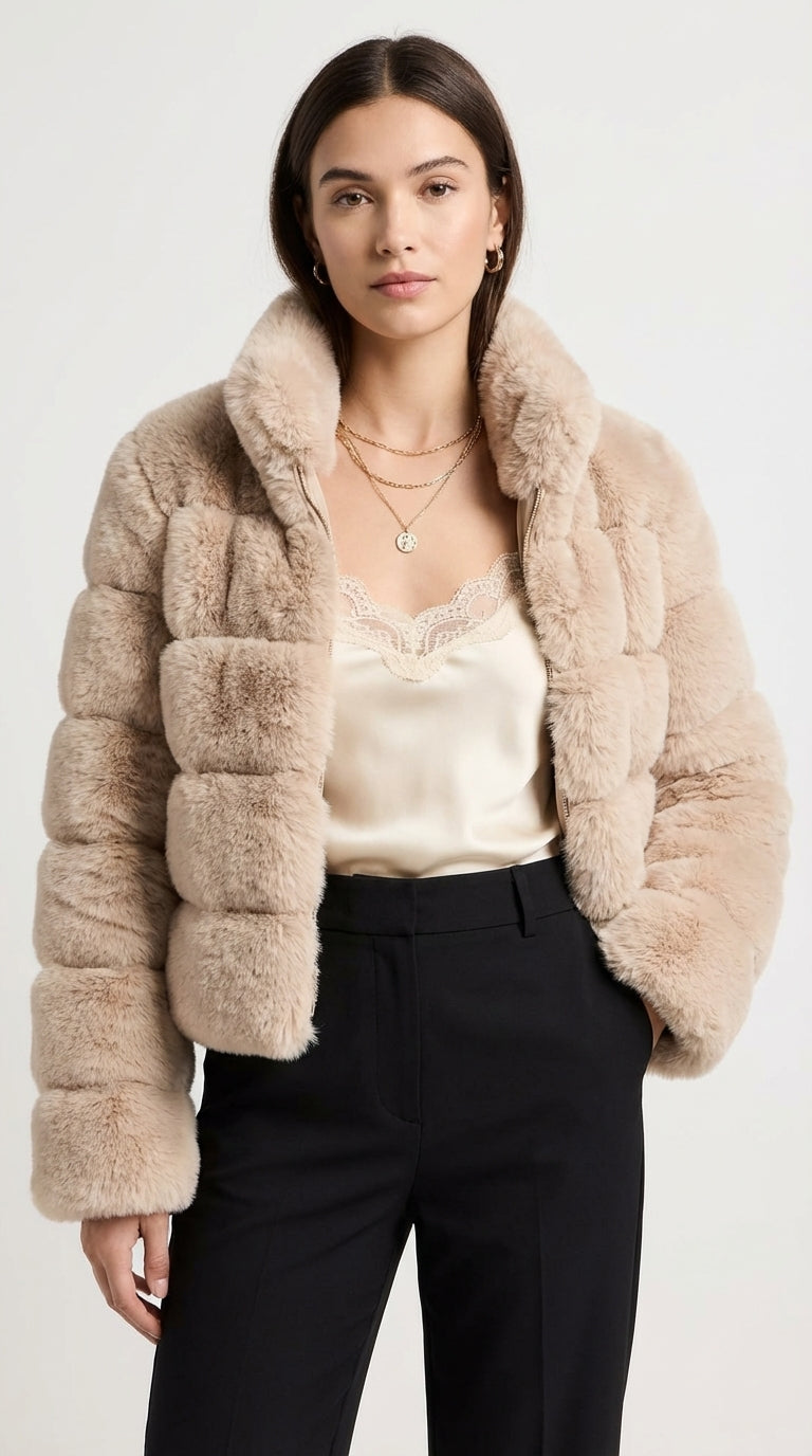 Luwivia™ Imitatiebont Jas