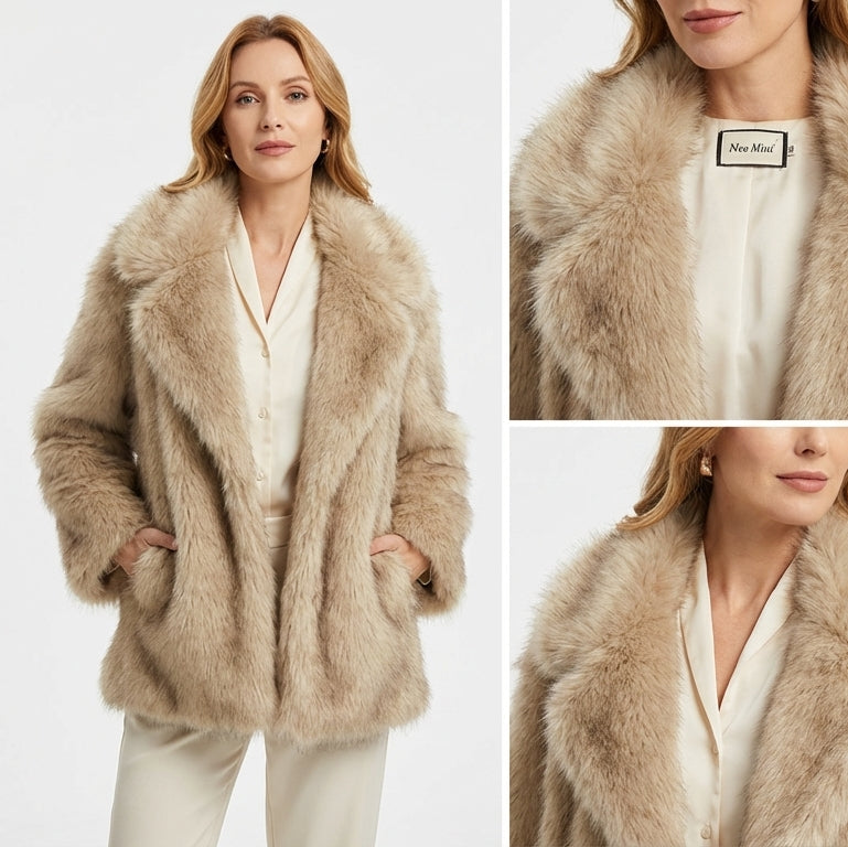 Gradient Faux™  Imitatie Bont Jas